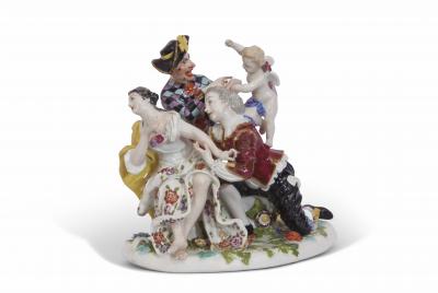 Meissen Commedia dell Arte group The Impetuous Lover estimate 25000 30000