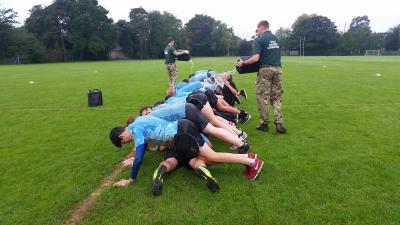 NWHS students are put through their paces by the Royal Marines Commandos