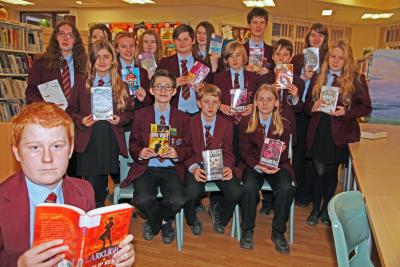 Nathan Saunders front and the other members of the Millionaire Readers Club