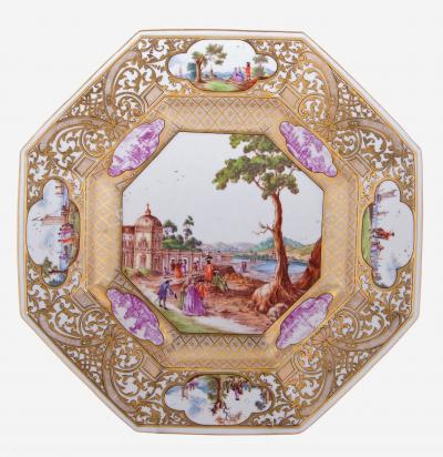 Rare Meissen Christie Miller Service octagonal plate estimate 12000 14000