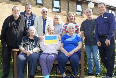Residents of Woodcote in Hethersett who have raised 900 to help humanitarian aid in Ukraine sm