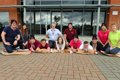 Some of the Victory Housing Trust staff who are taking part in The Benjamin Foundation Sleep Out event