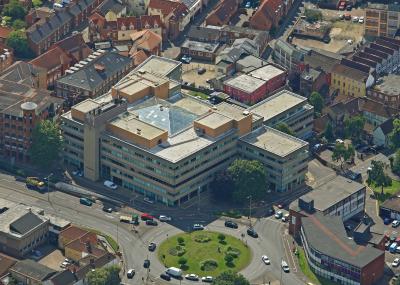 St Crispins aerial shot