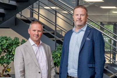 Steven Scarlett of Lovewell Blake left and Steven Clarke of Rogers and Norton
