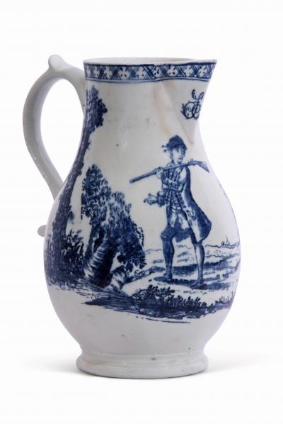 The Aldred Jug Lowestoft porcelain estimate 5000 7000