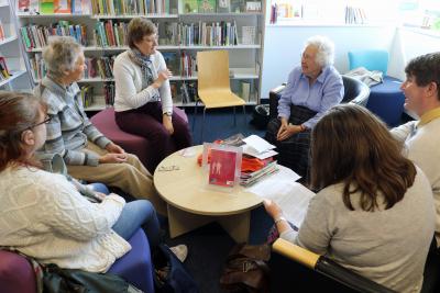 The Dereham book club for visually impaired people meets at Dereham Library