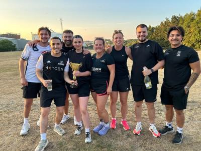 The winning team from NXTGEN Recruitment at the Lovewell Blake Rounders Tournament