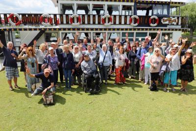 Vision Norfolk volunteers boat trip sm