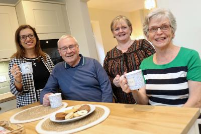 from left Clare Cornish of Abel Homes Tim OSullivan Tara Phillips Irene OSullivan sm
